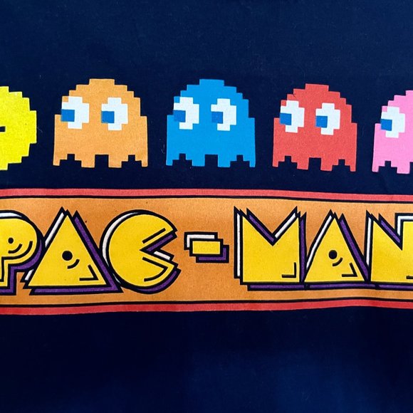 Vintage Pac-Man 100% Cotton T-Shirt Size M - Picture 3 of 7